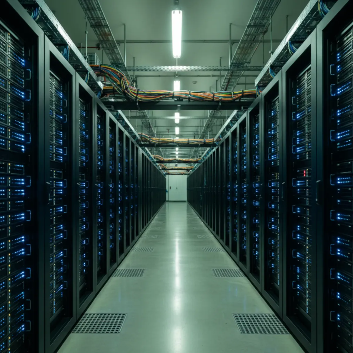Visualization of exponential growth in data center electricity demand