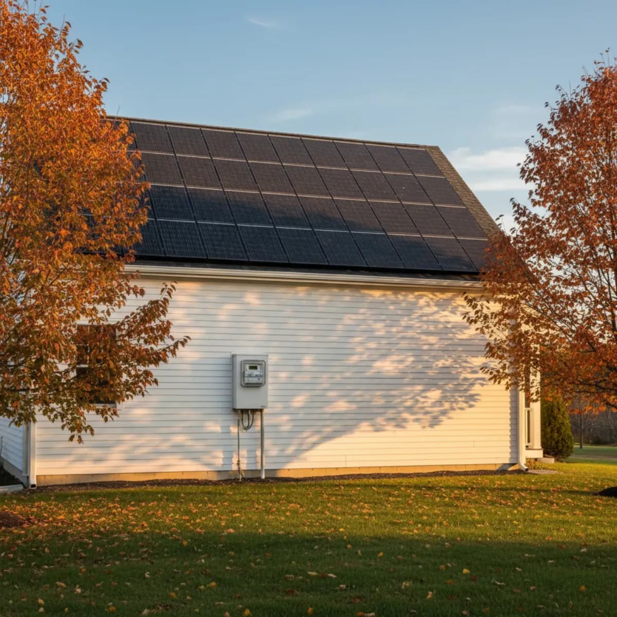 Split view comparing grid dependence with rising utility costs versus solar energy independence