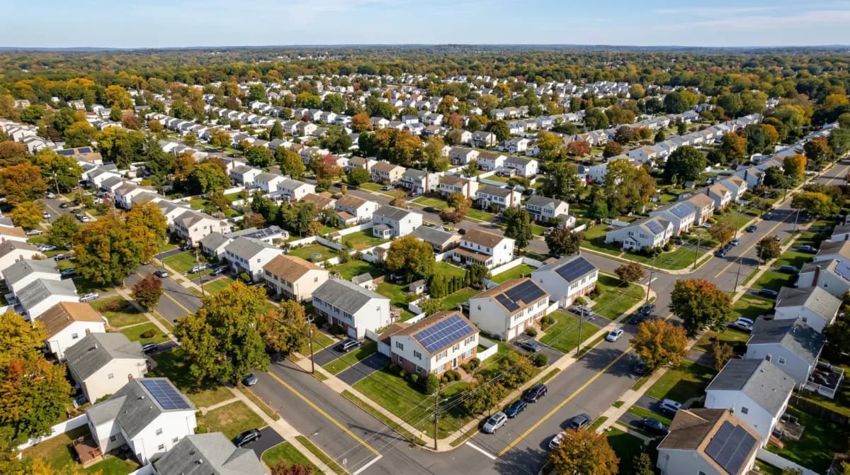 Side-by-side comparison of solar installations across New Jersey neighborhoods