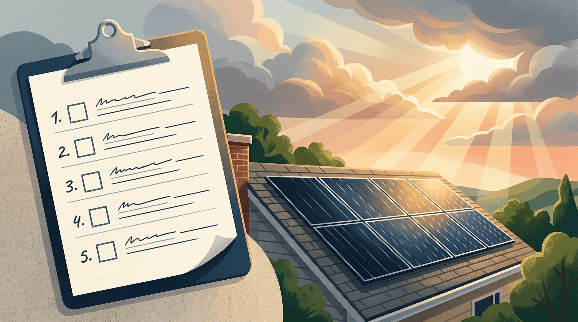 Checklist of steps for homeowners with bankrupt solar installers
