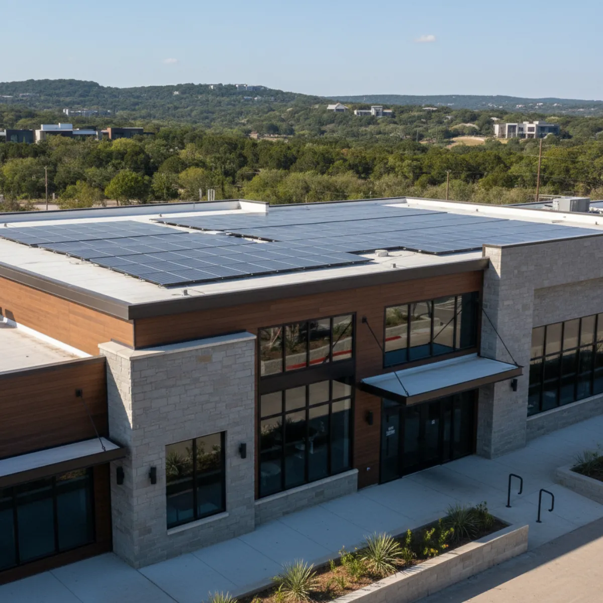C-PACE financing structure for commercial solar in Texas showing property tax assessment flow