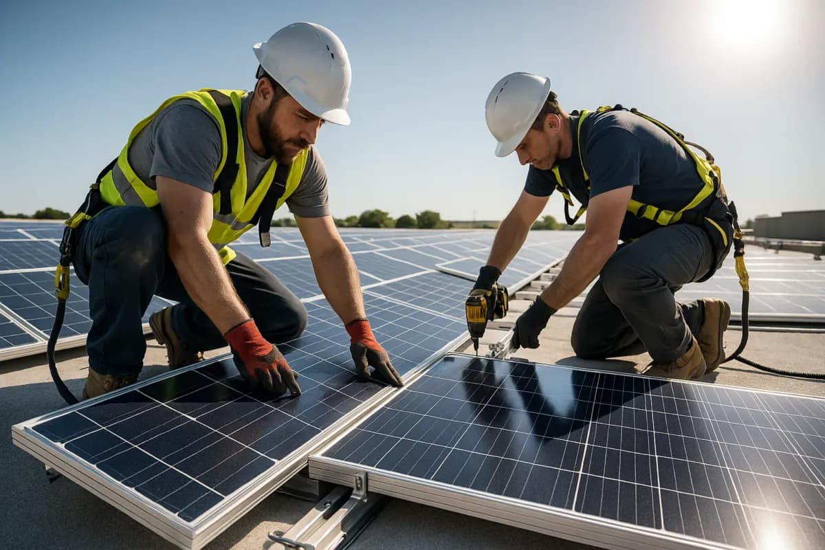 Commercial rooftop solar project