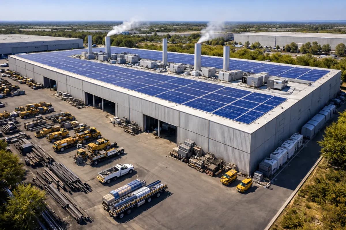 Solar installation for Manufacturing