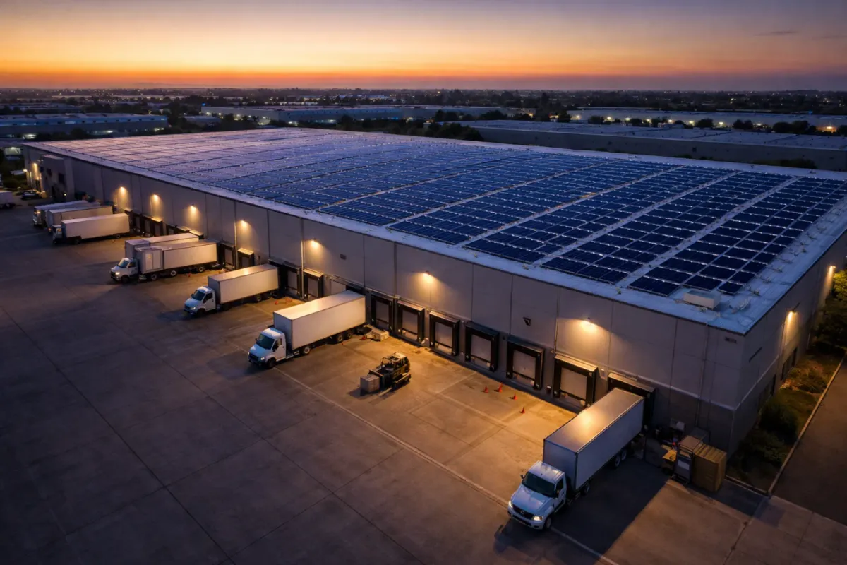 Texas commercial solar installations across warehouse, office, school, retail, and industrial buildings