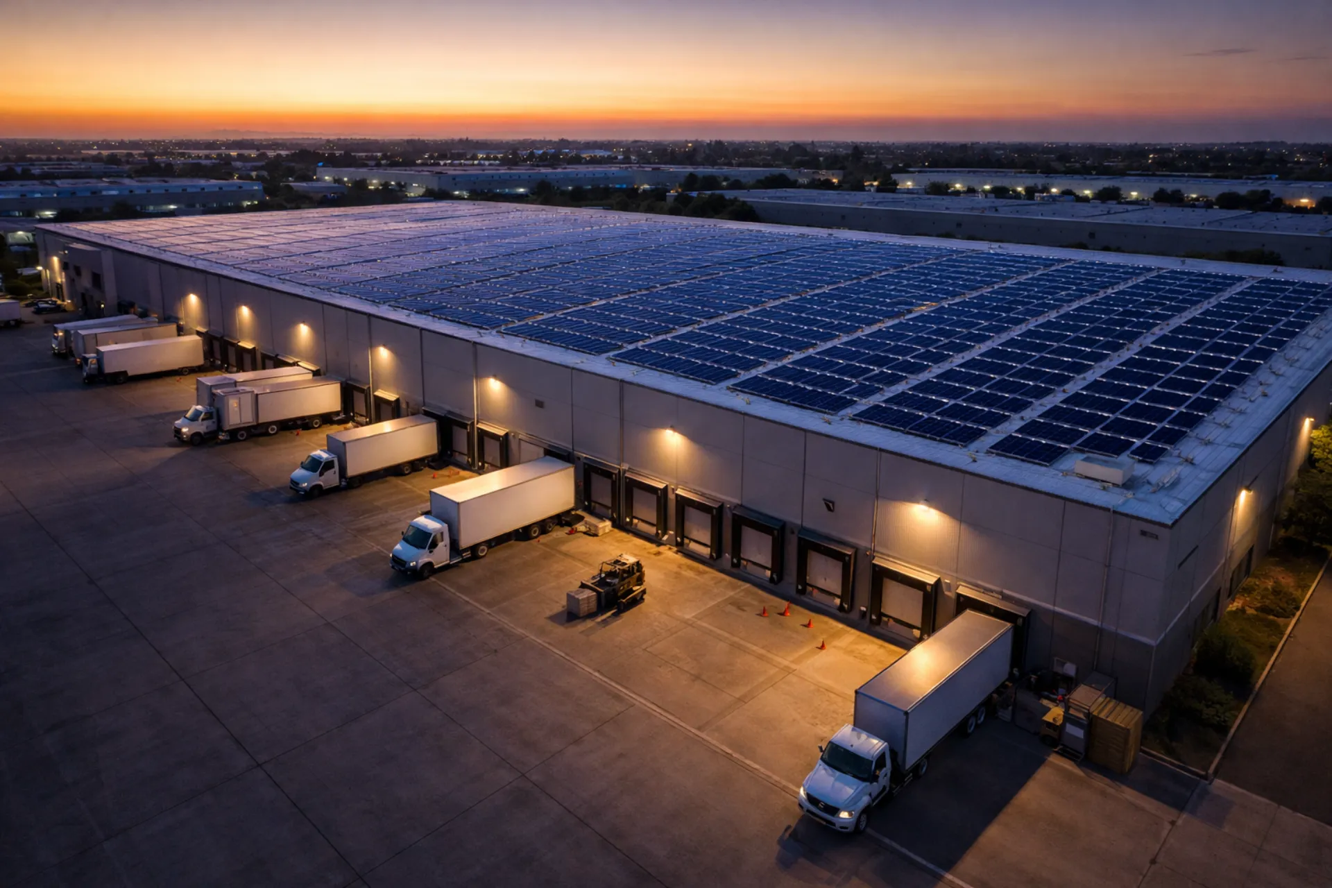 Ground-mounted solar array at an Amherst Massachusetts municipal building