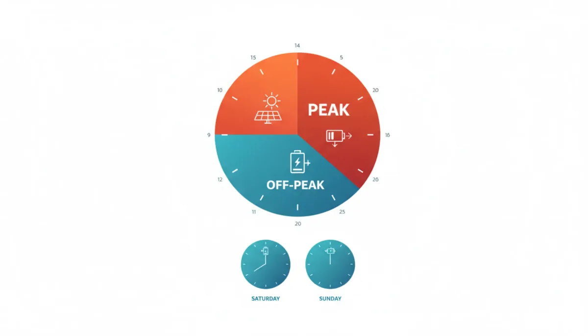 Infographic showing CT peak hours (noon-8 PM) and off-peak hours