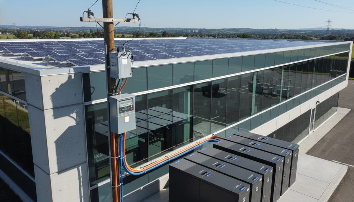 Commercial battery dispatching to lower a facility demand peak