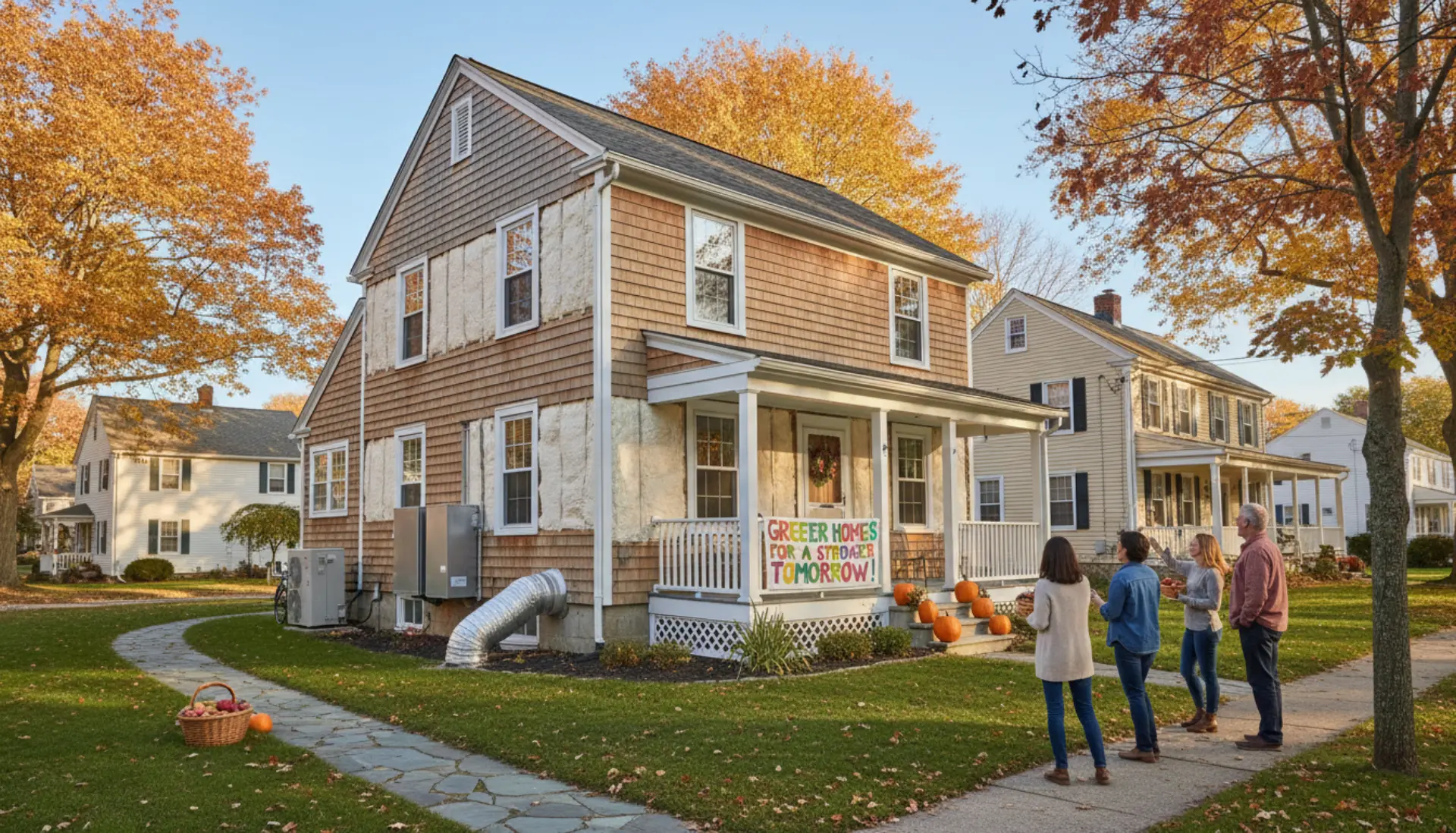 Connecticut income-eligible household receiving free Energize CT home energy improvements