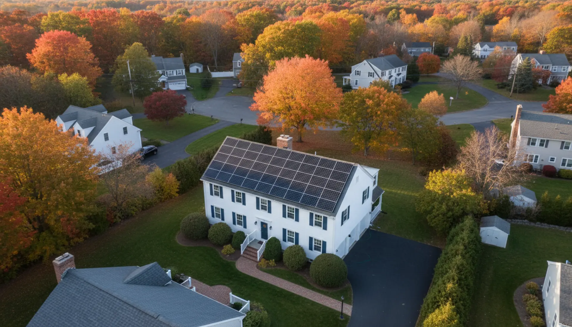 American flag motif alongside solar panel representing FEOC compliance and patriotic clean energy manufacturing