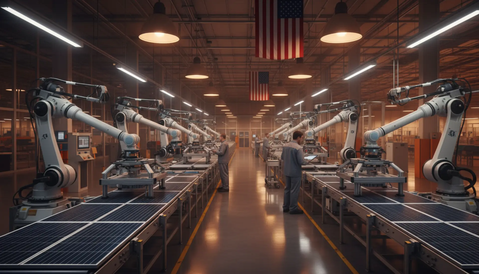 Solar panel manufacturing facility representing Silfab's North American production