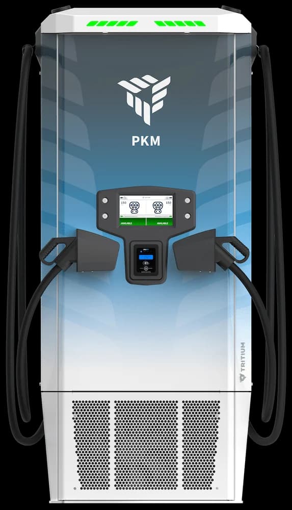 Tritium PKM150 compact 150 kW DC fast charger product photo