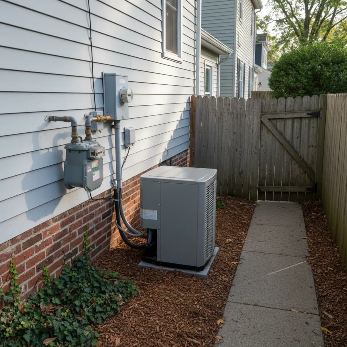 Daikin Fit heat pump on a New Jersey suburban home