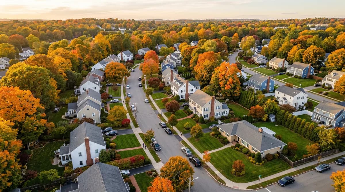 Massachusetts suburban home with radiant floor heating system