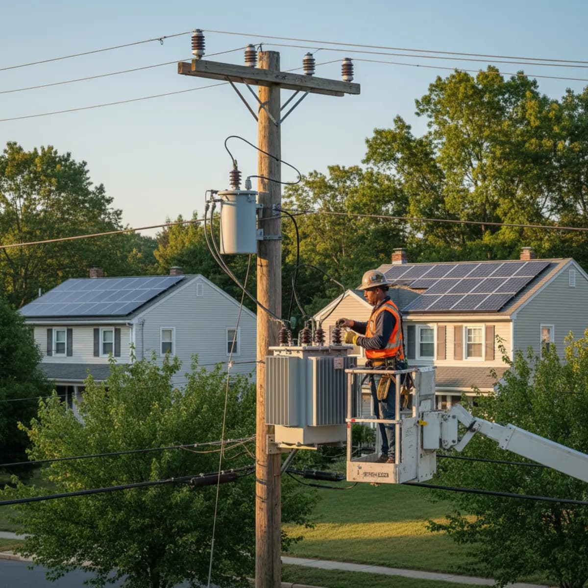 Electrical utility infrastructure with solar panels in Massachusetts — interconnection reform
