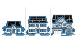 Solar system sizing by Massachusetts home size