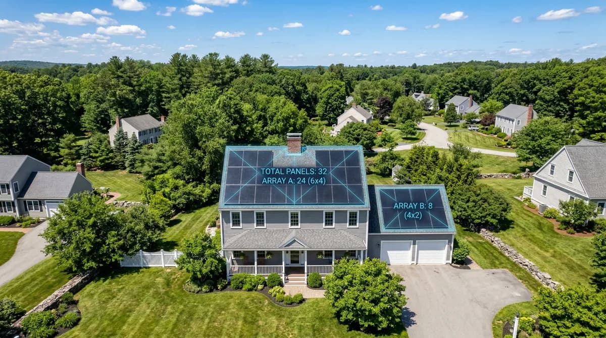 Solar panels on a Massachusetts home