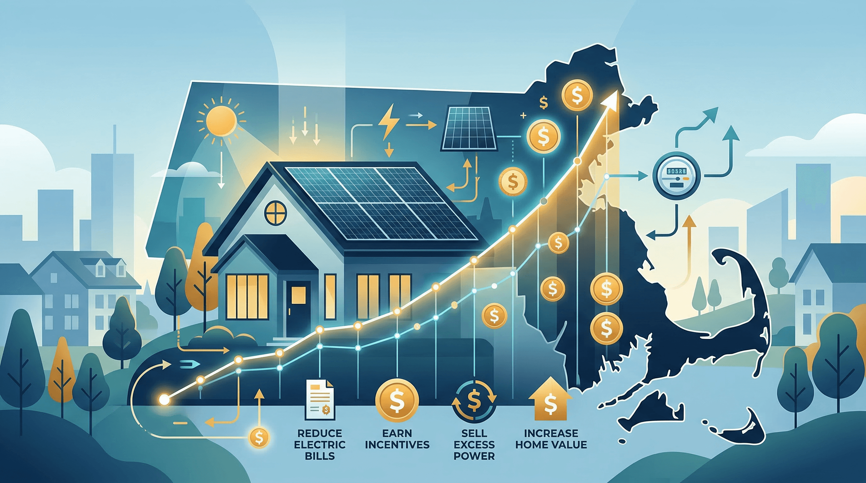 Massachusetts SMART program solar panel economics analysis