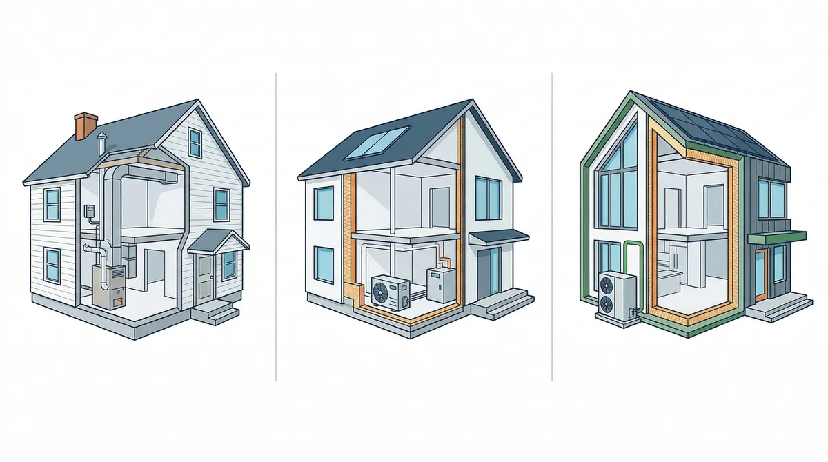 Comparison of Massachusetts base code, stretch code, and specialized code heat pump requirements