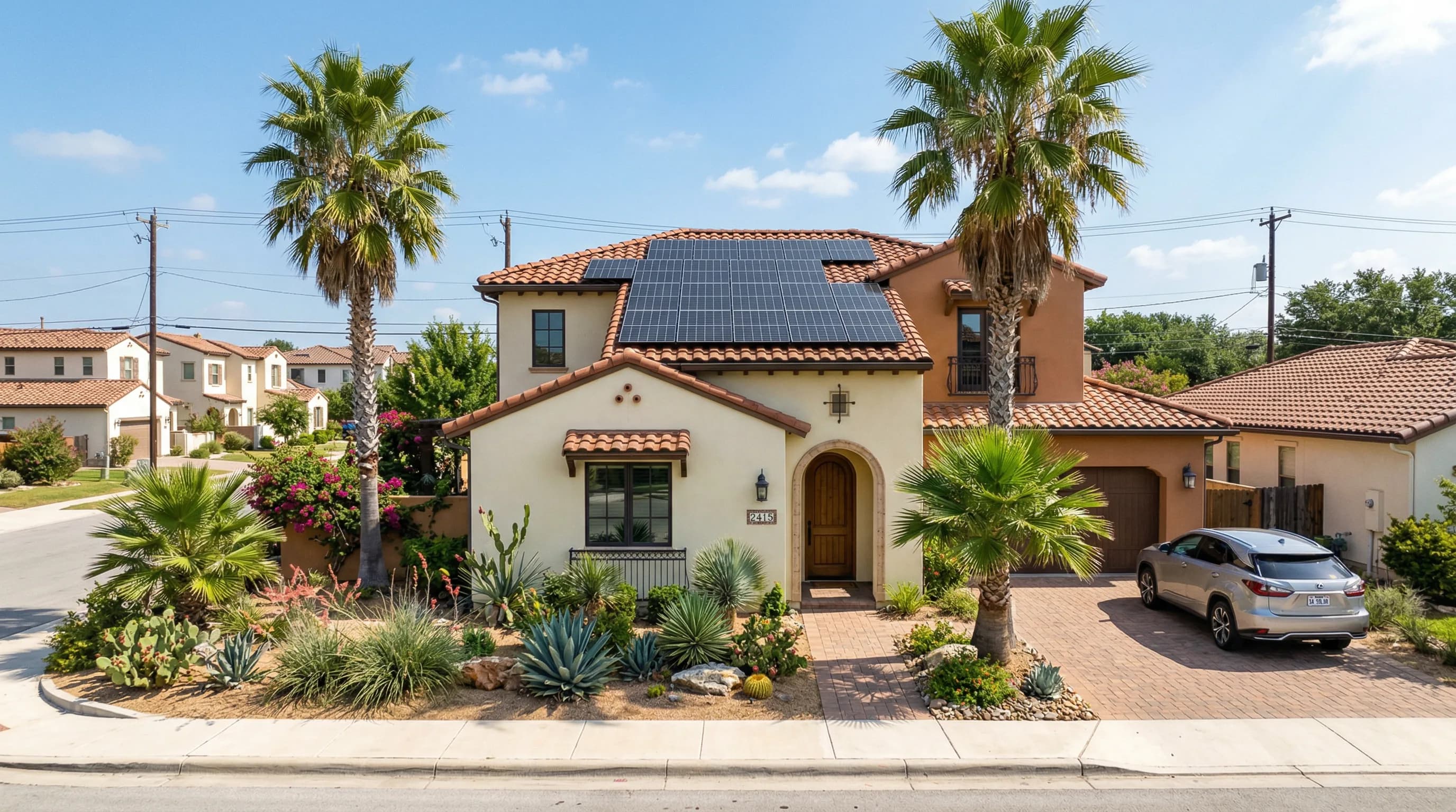 Solar panels in San Antonio, Texas — CPS Energy service area