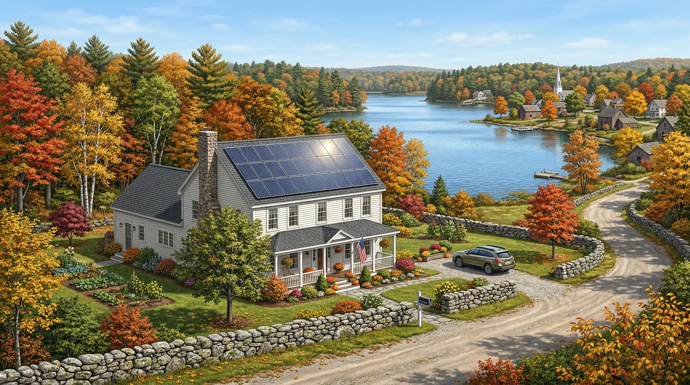 Solar panels in Pascoag, Rhode Island — Pascoag Utility District service area