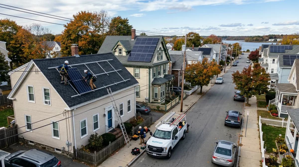 Solar panels in Taunton, Massachusetts — Taunton Municipal Lighting Plant service area