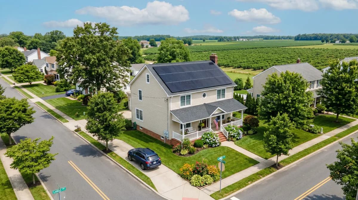 Solar panels in Vineland, New Jersey — Vineland Municipal Electric Utility service area
