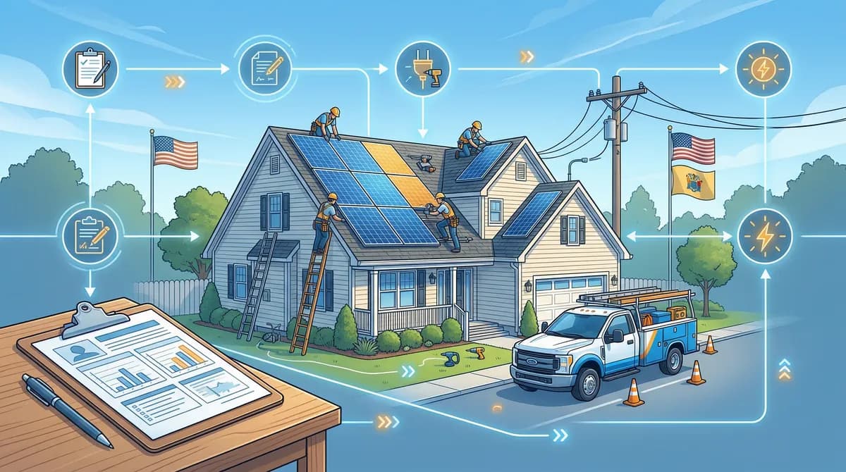New Jersey solar permitting and interconnection process