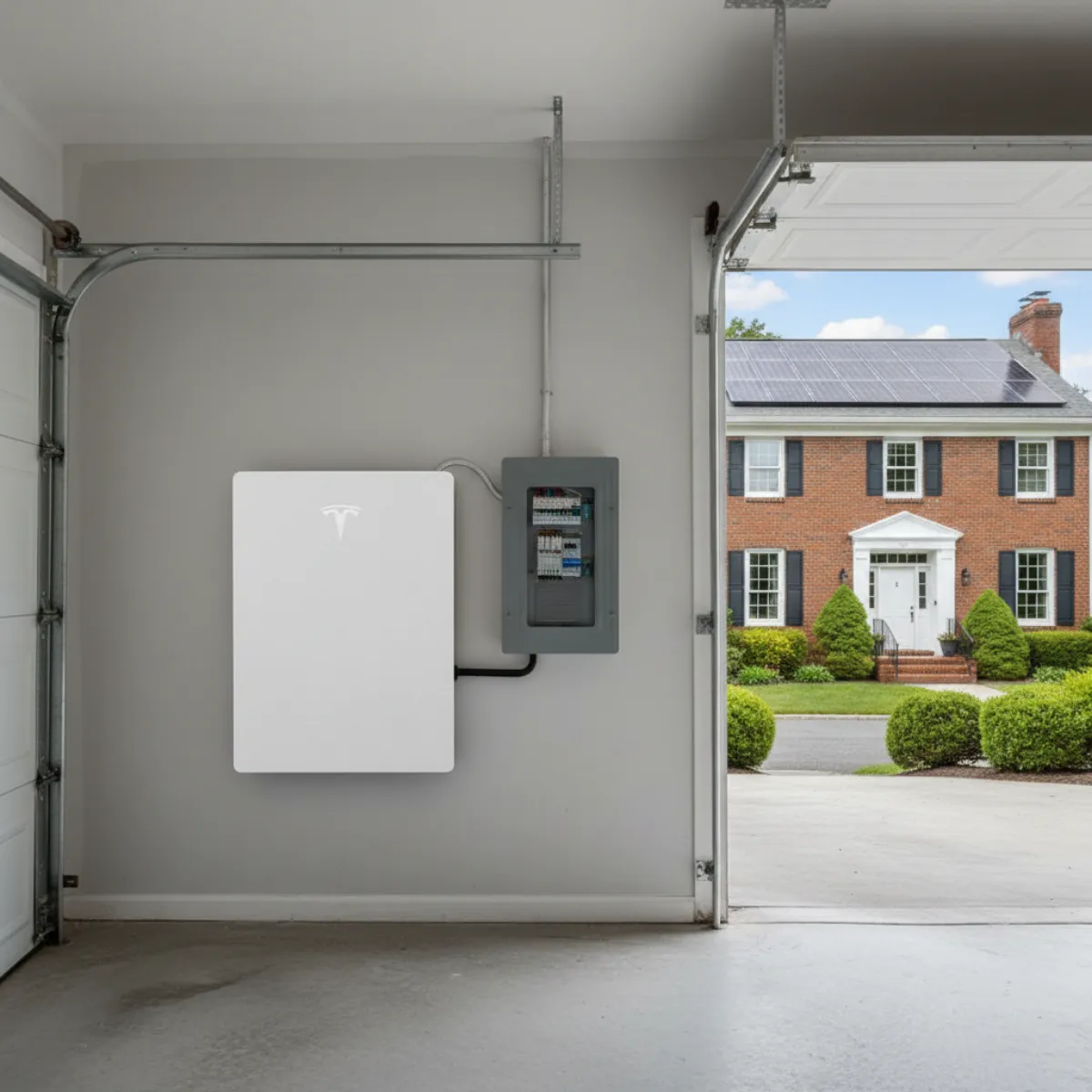 New Jersey home with battery storage system and solar panels