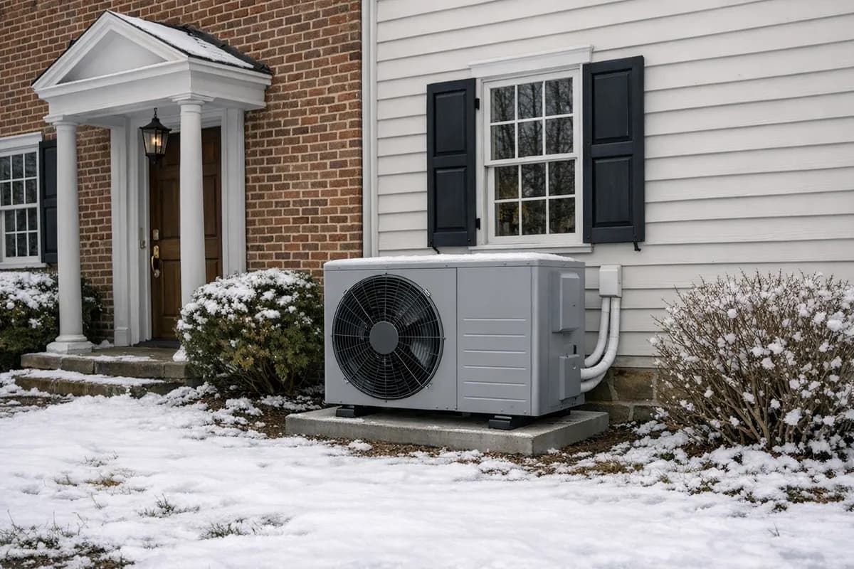 Heat pump system installed at a Pennsylvania home