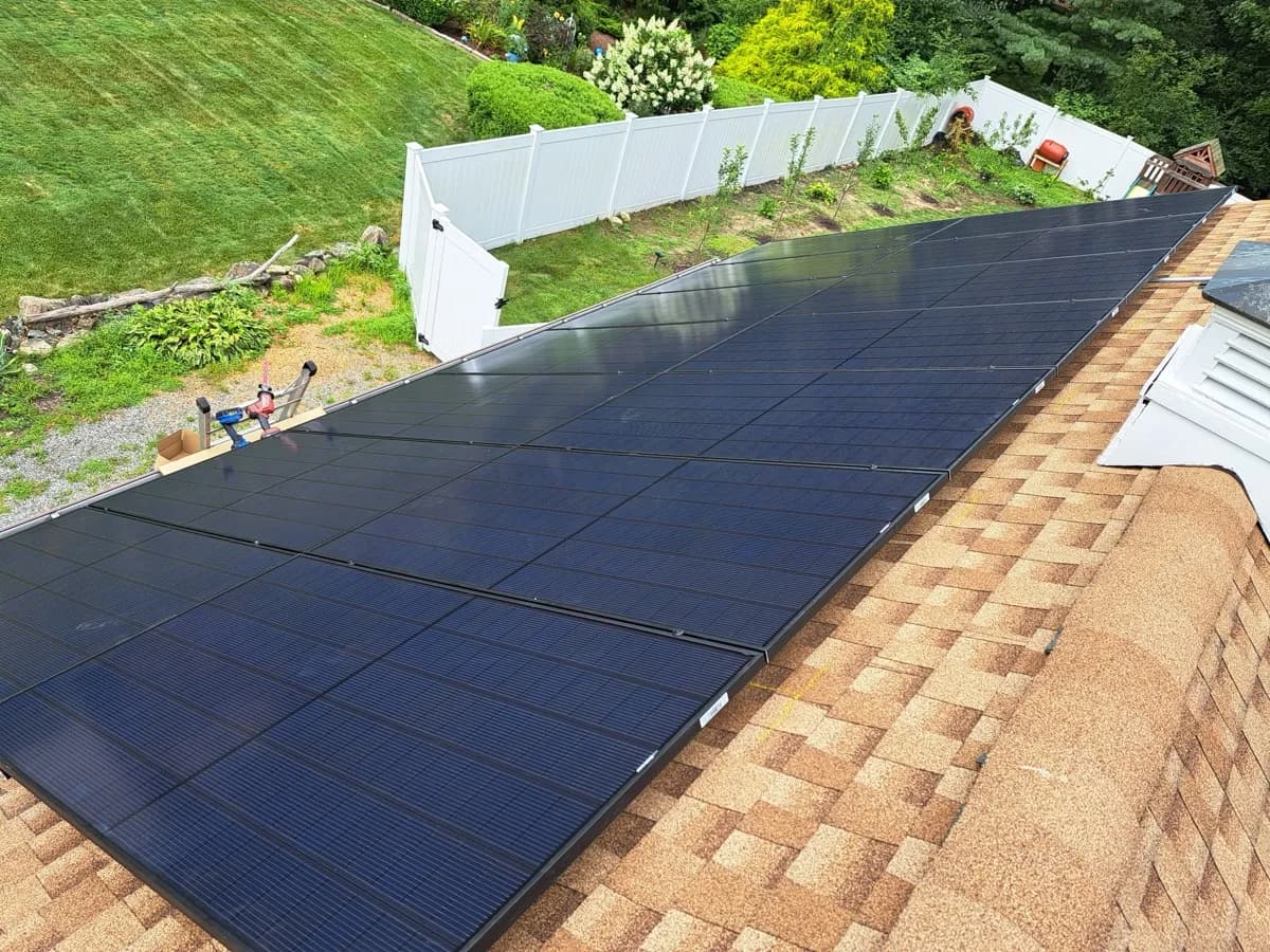 Solar installation in Cranston, RI