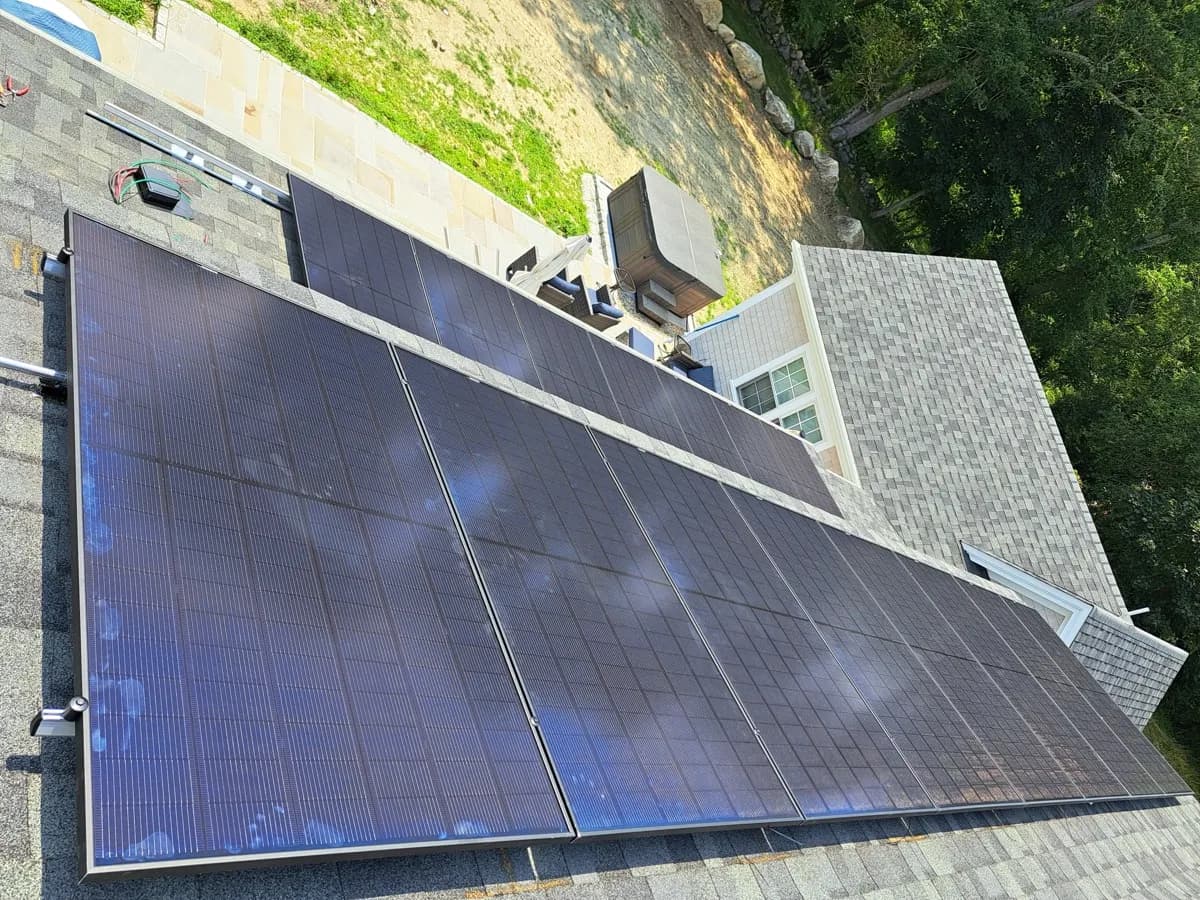 Solar installation in Little Compton, RI
