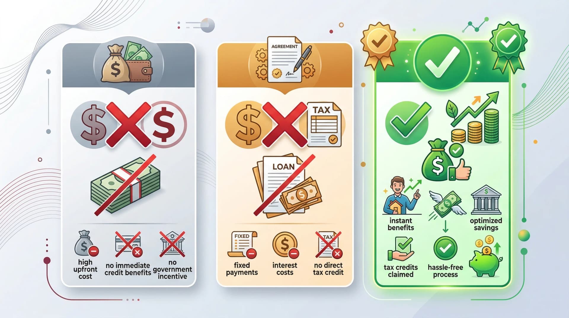 Cash vs Loan vs Propel financing comparison