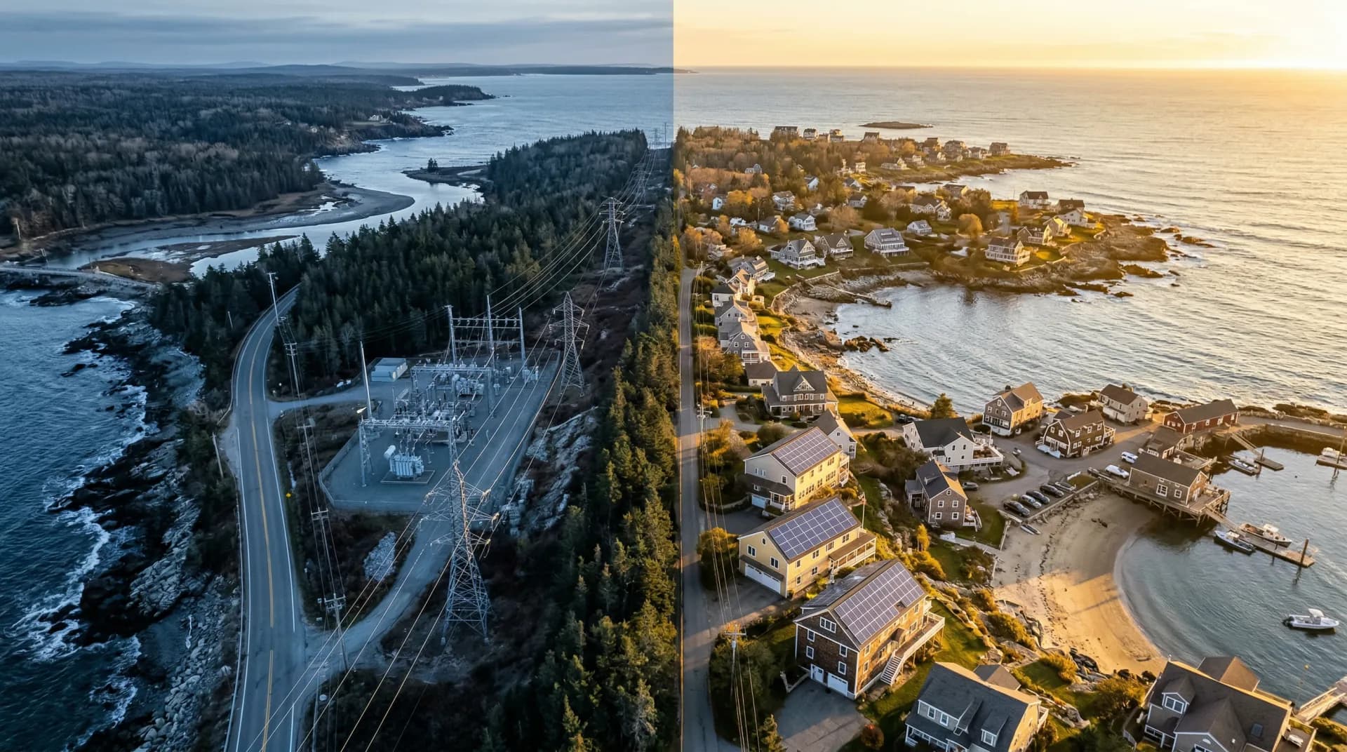 Maine electricity rates comparison showing CMP and Versant rate increases in 2026