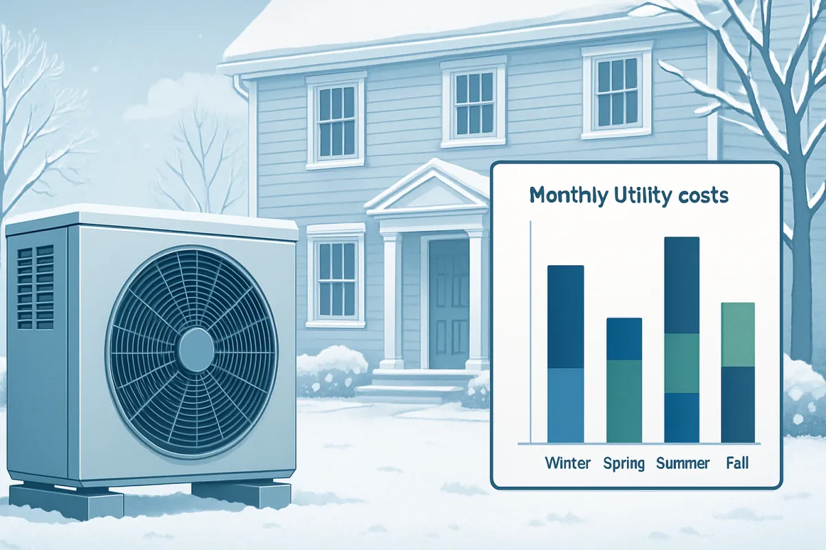 Connecticut heat pump monthly running cost
