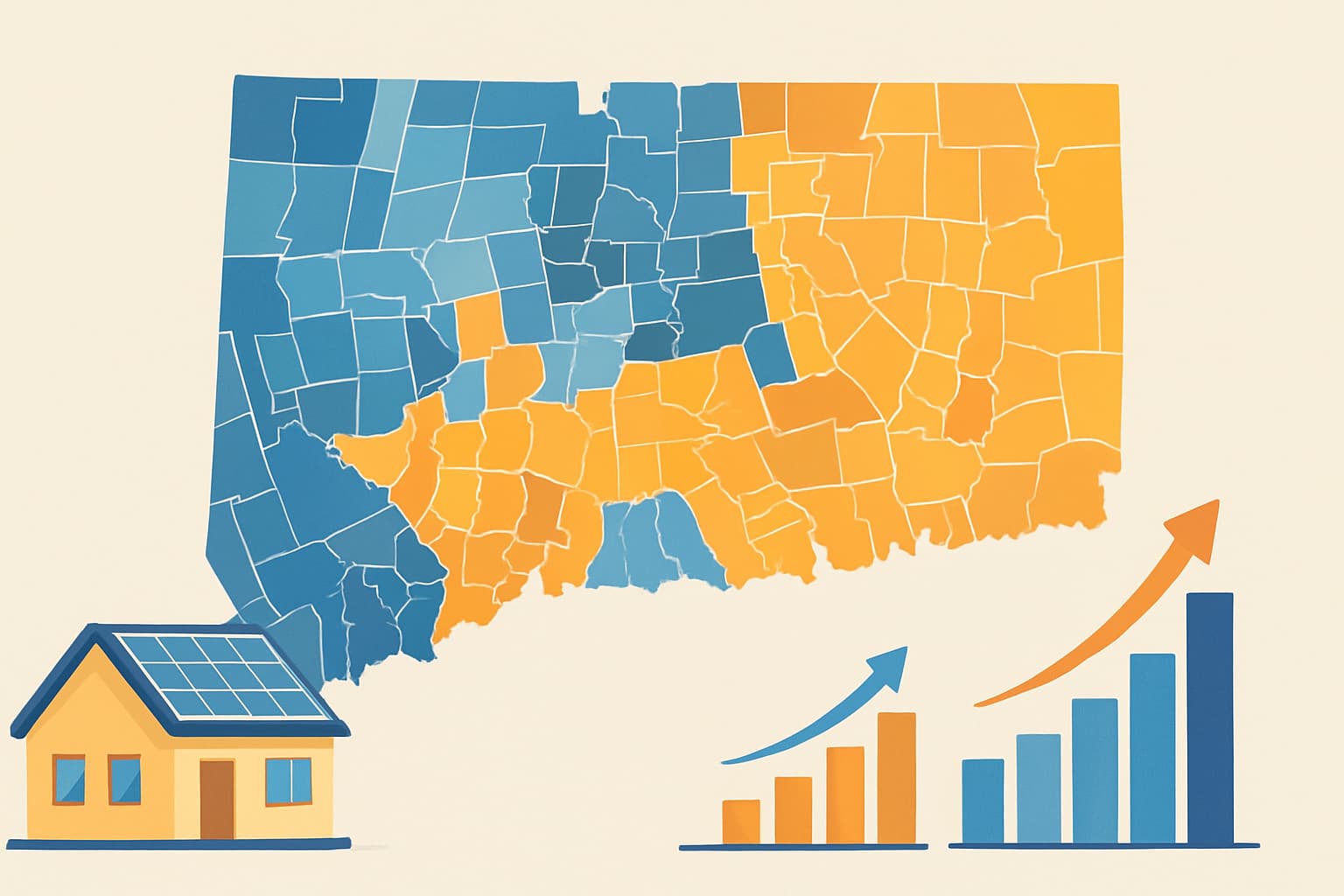 Connecticut solar payback by town analysis