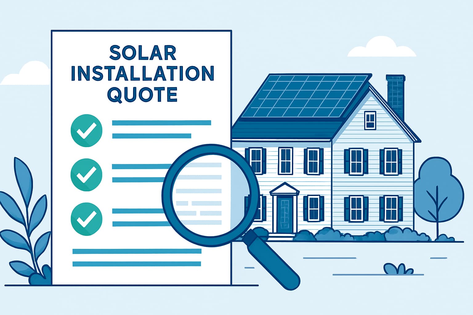 Connecticut solar quote comparison checklist