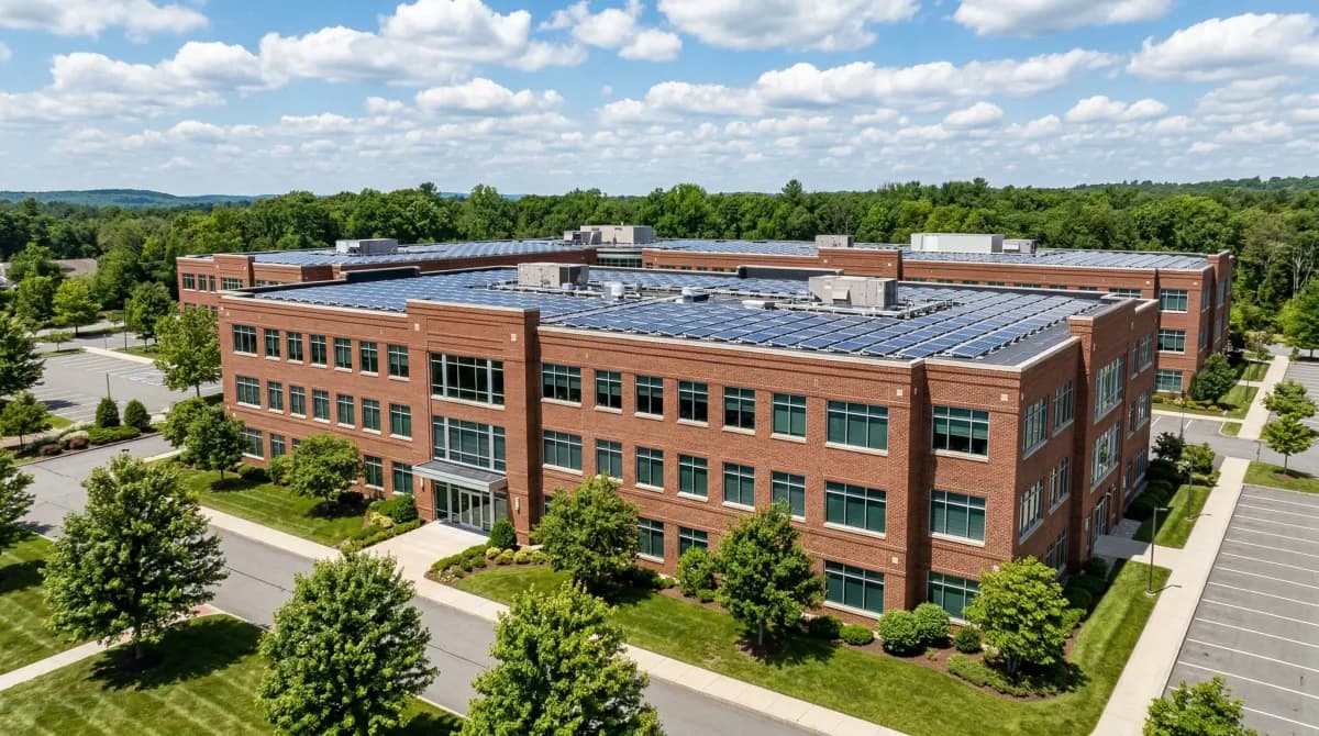 Commercial solar array on Massachusetts building with C-PACE financing
