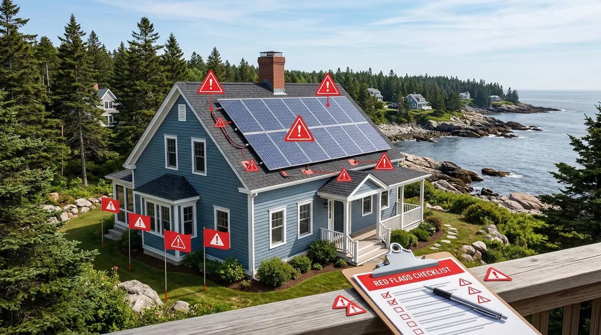 Solar scam warning flags for Maine homeowners