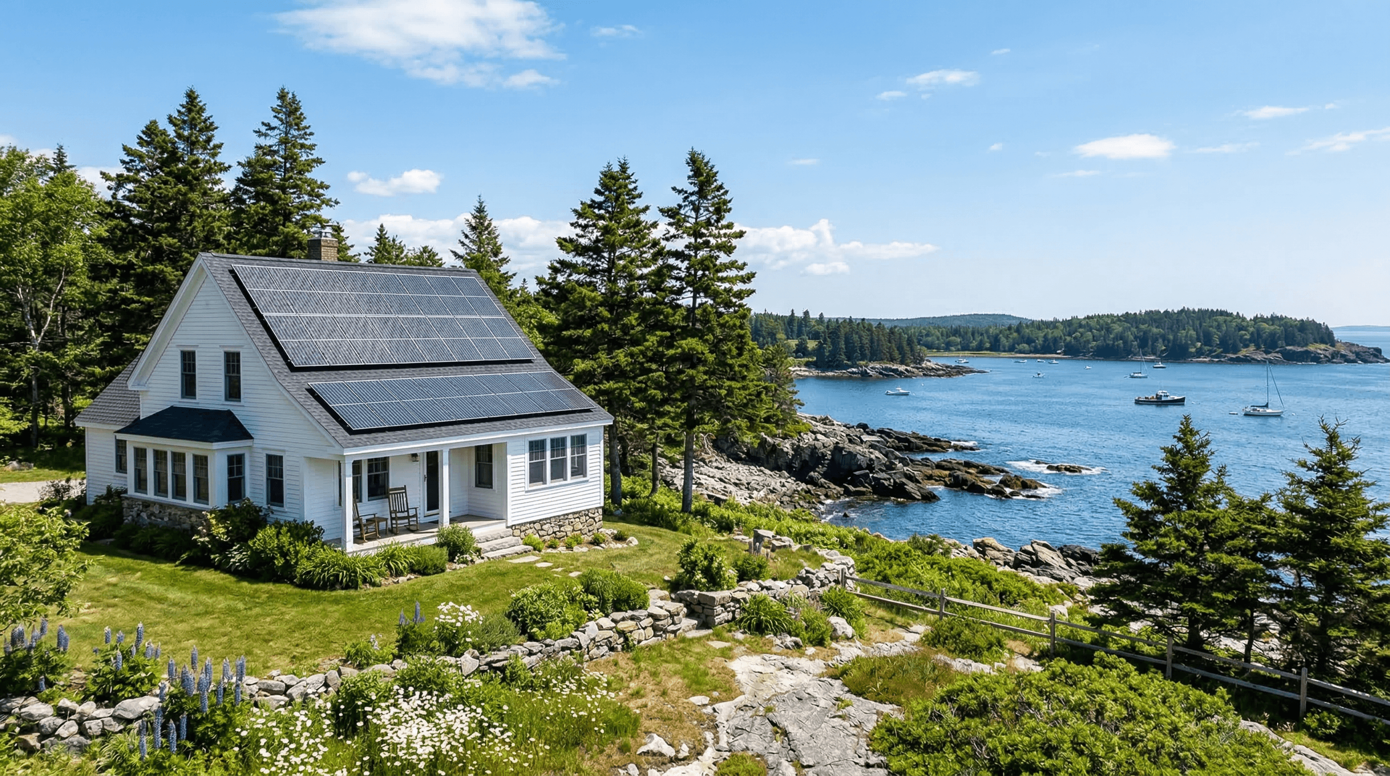 Maine homes with solar panels — state incentives still active in 2026 after federal ITC expired