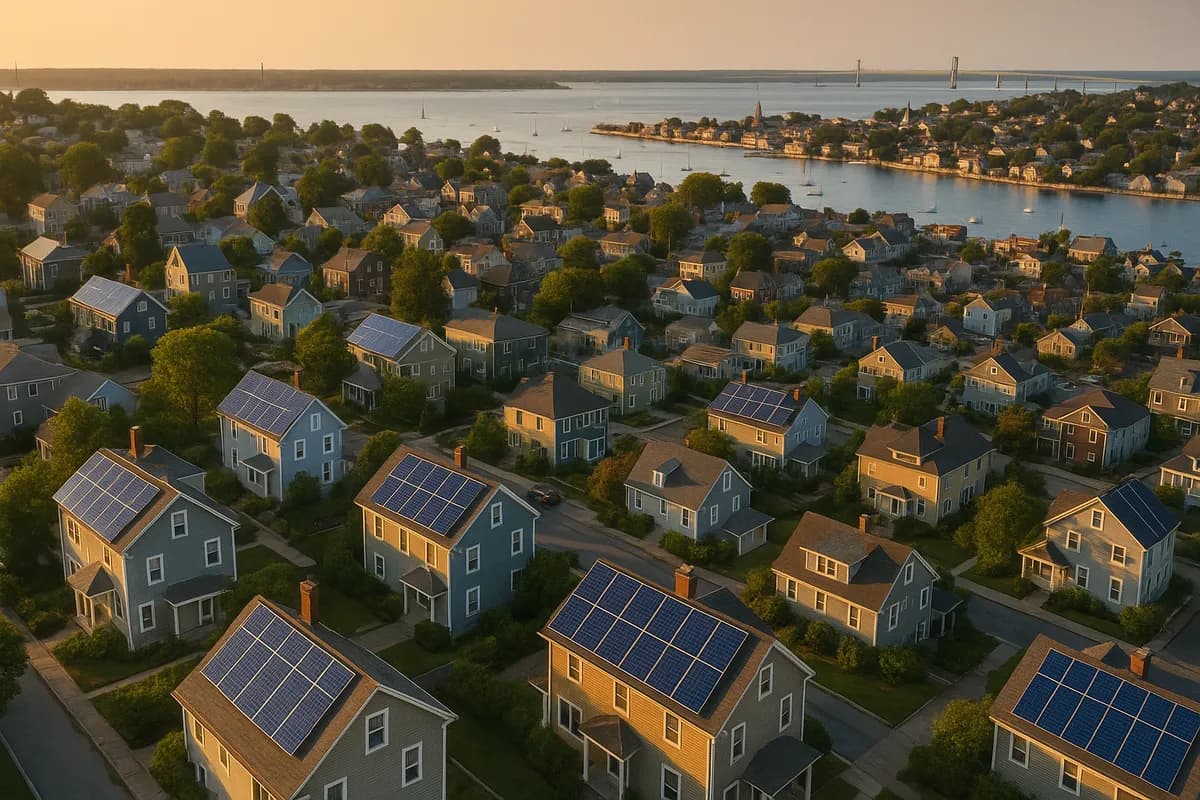 Rhode Island solar payback by town analysis