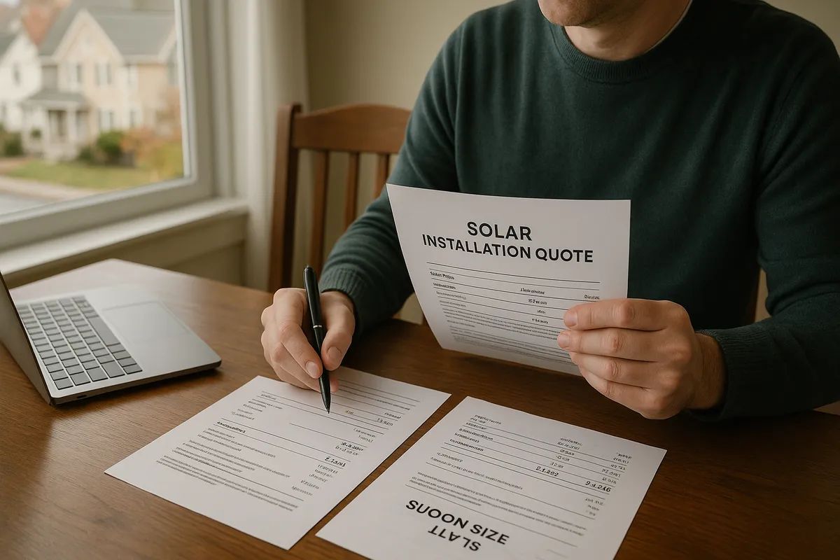 Rhode Island solar quote comparison checklist