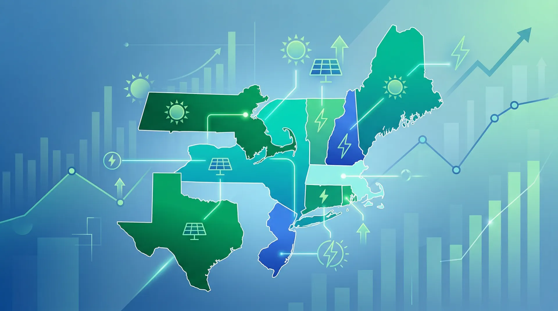 State-by-state solar ROI map for NuWatt service areas