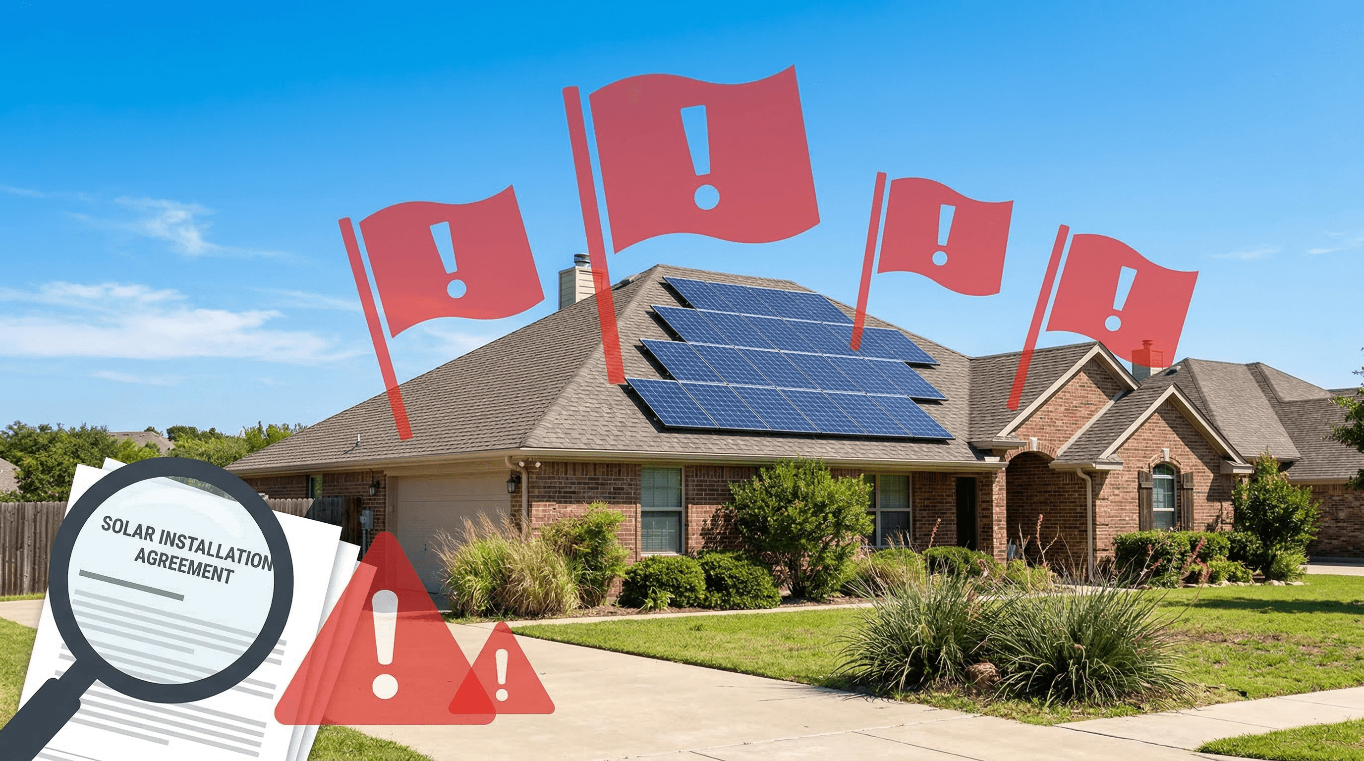Solar scam warning flags for Texas homeowners