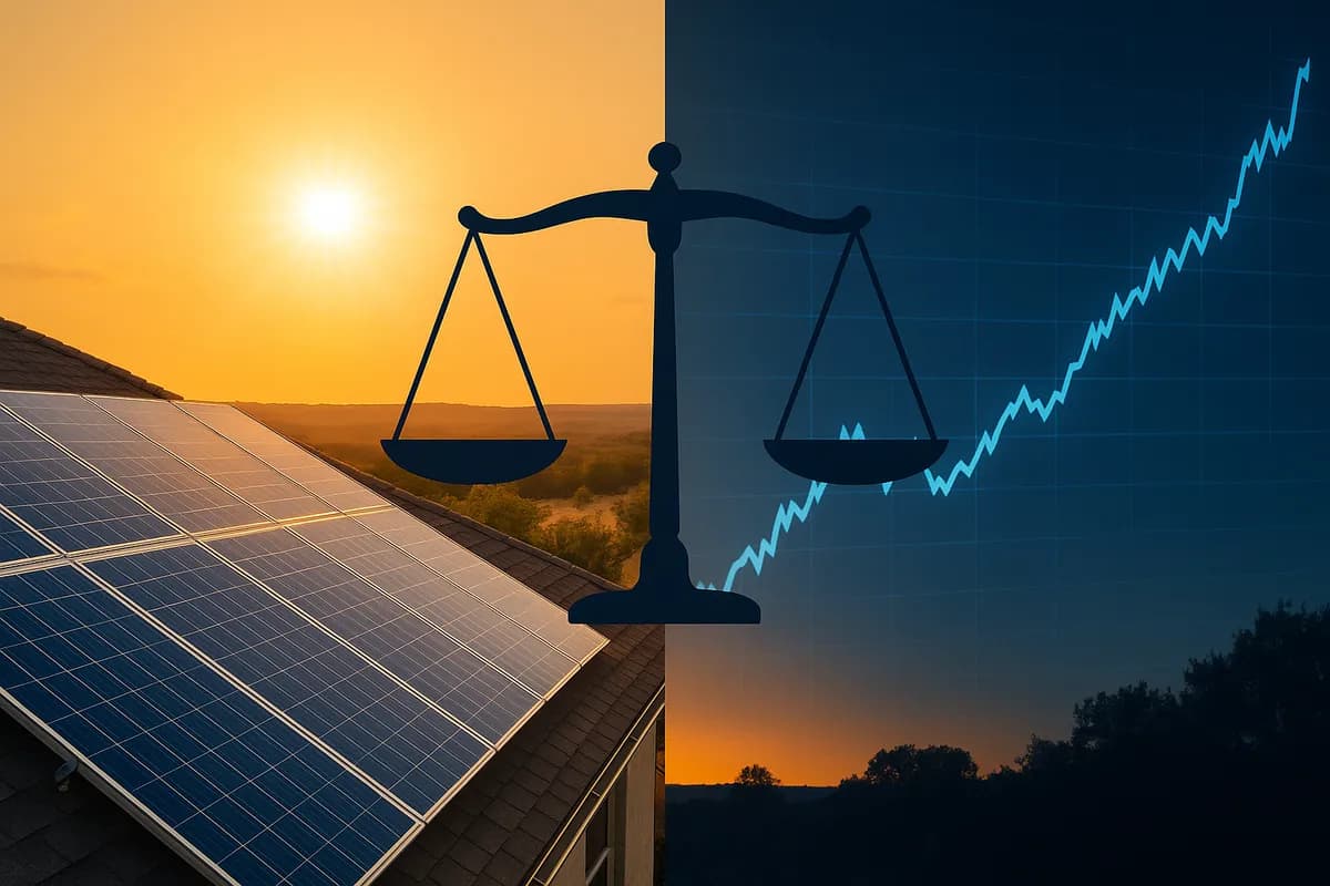 Solar investment vs stock market comparison for Texas