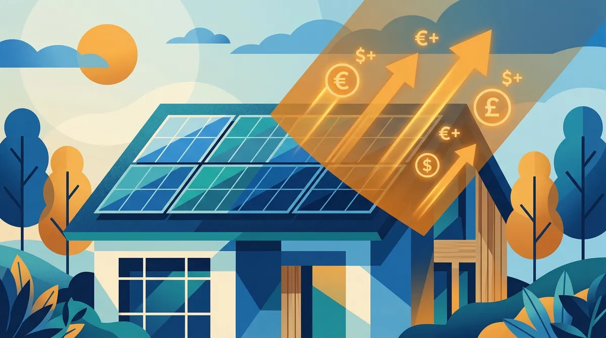 Illustration showing how tariff costs flow through to residential solar pricing