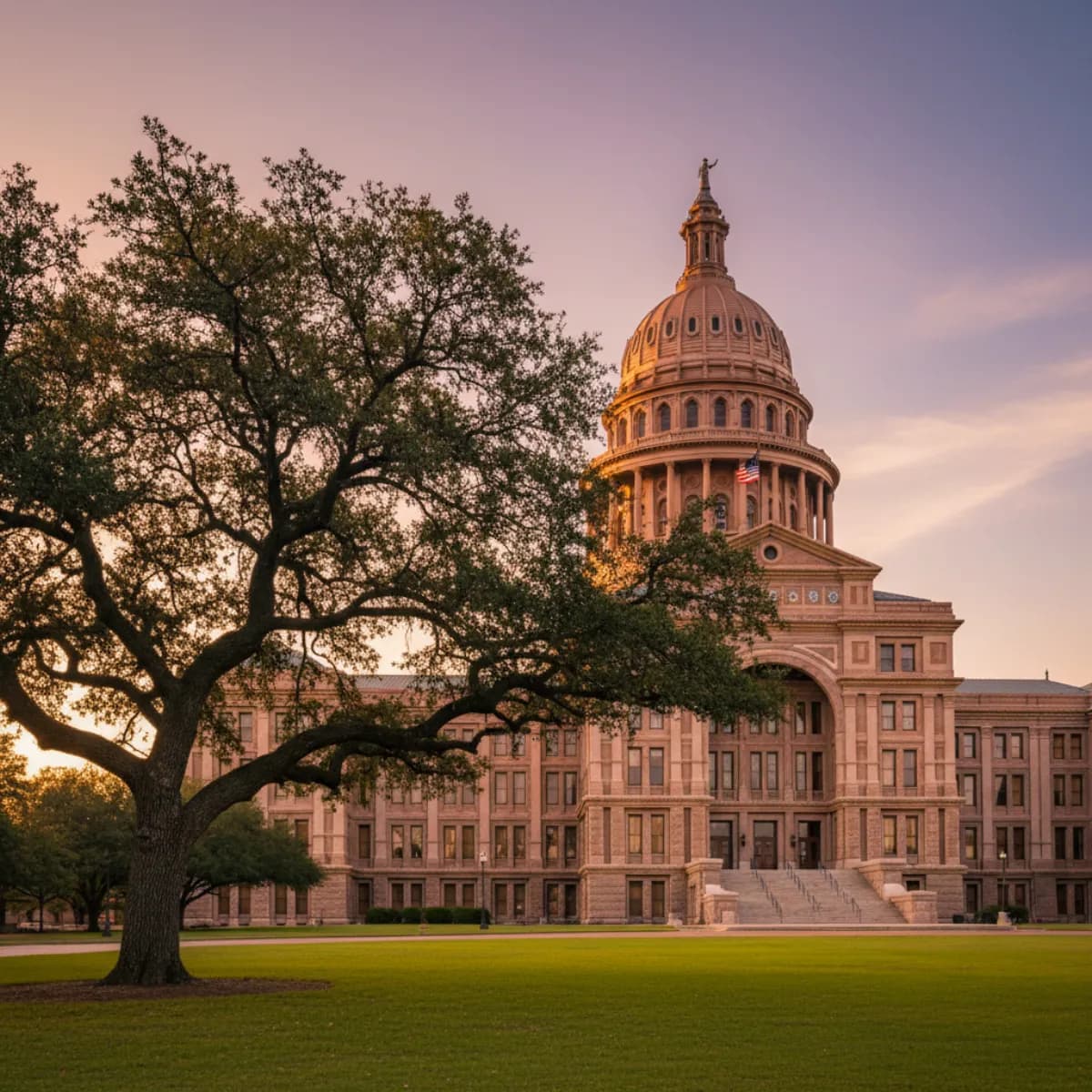 Texas state capitol building in Austin representing SECO at the Texas Comptroller