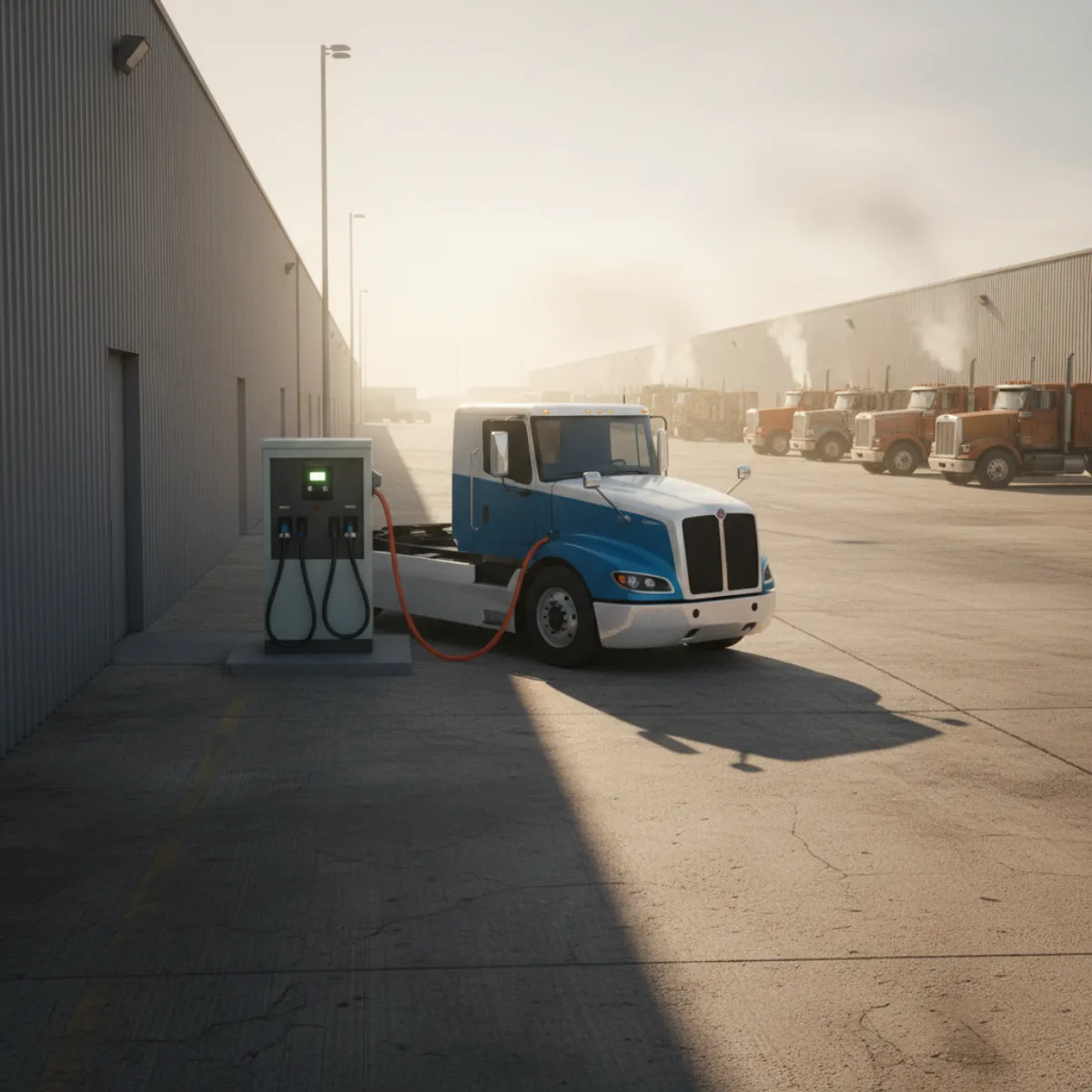 Heavy-duty electric truck replacing a diesel fleet vehicle — TCEQ DERI Rebate Grants Texas