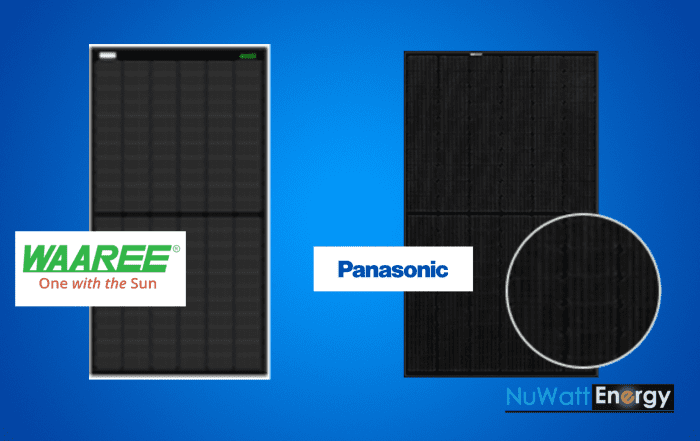 Waaree Energies' U Series WSMD-410 panels and Panasonic’s Evervolt HK EVPV Black 410-Watt panels